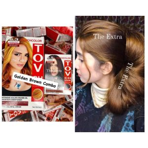 Golden Brown Hair Colour Combo