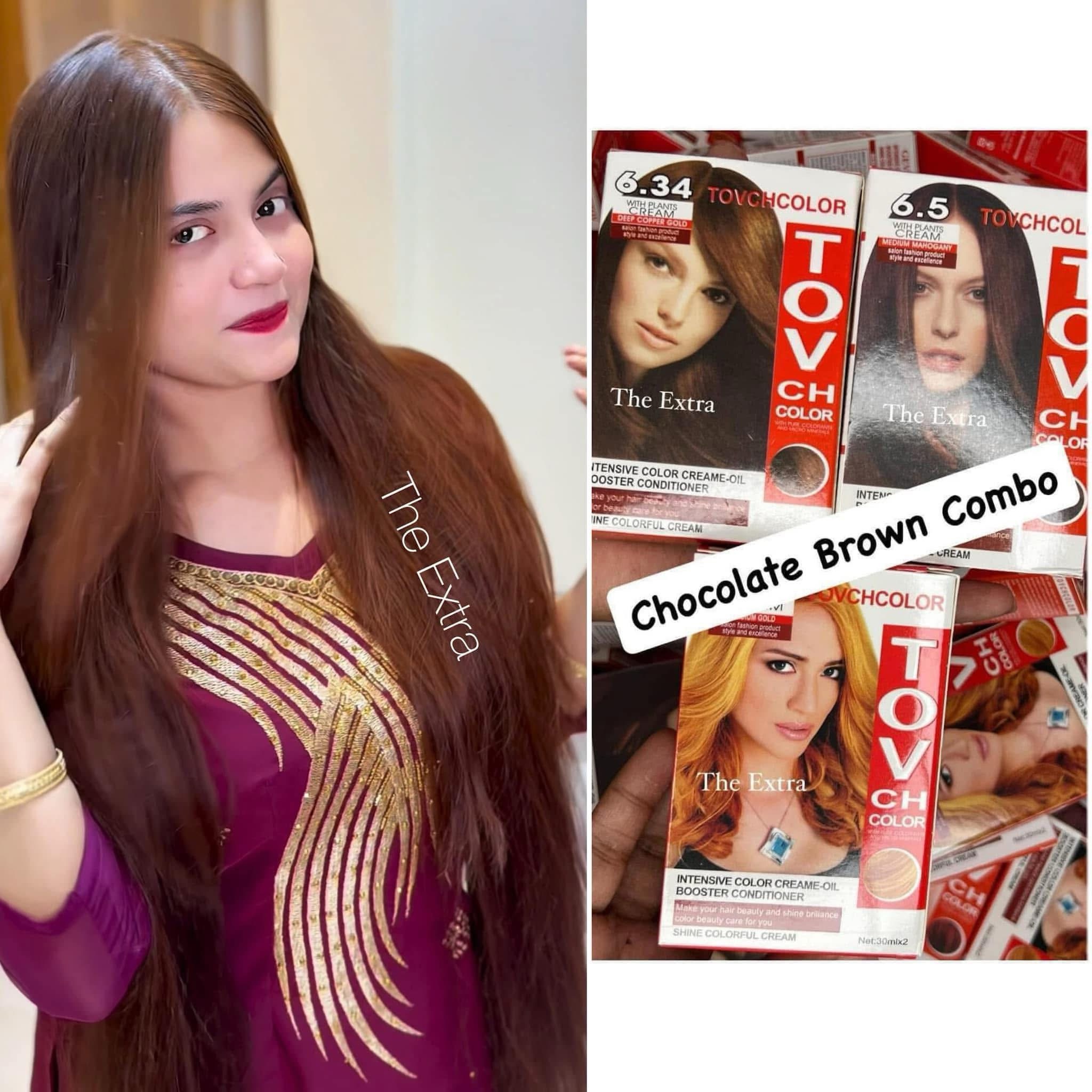 Chocolate Brown Hair Colour Combo - Image 2